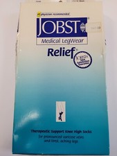 Knee High Compression Stockings, Small, Black 20-30 mmHG