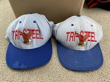 Tri-Steel Co Hat Lot New Era Snapback Cap Eagle Construction Steel Beam VTG