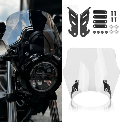 Windshield Windscreen W/ Bracket Fit For Kawasaki ELIMINATOR 400/450 500 2023+ - Picture 1 of 9