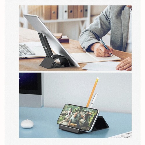 Desktop Phone Holder Stand Pen Storage Box Universal for Phones Tablet Stable - Photo 5/8