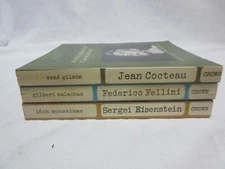 3 Paperback Book Cinema Films Movie Crown Cocteau Fellini Eisenstein Buy It Now