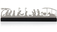 Nativity Mantle Scene In Stainless Steel, New, Free Shipping Nativity Mantle Scene In Stainless Steel, New, Free Shipping