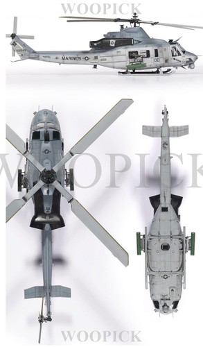 Academy 1/35 USMC UH-1Y Venom US Marine Helicoptor Huey Model kit Toy #12138 - Picture 10 of 13