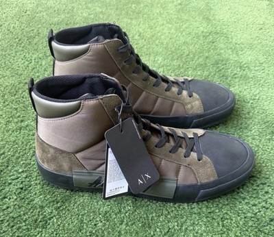 Armani exchange A|X sneakers Mens Size 10 Olive green CUZ041 Limited Edition