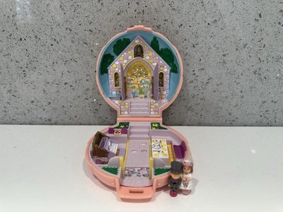 Vintage Polly Pocket Nancy's Wedding Day Compact 1989 Bluebird Toys mit Figuren