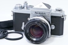 EXC 5 Nikon F Eye Level Silver 35mm SLR Film Camera 50mm F1.4 Lens From JAPAN