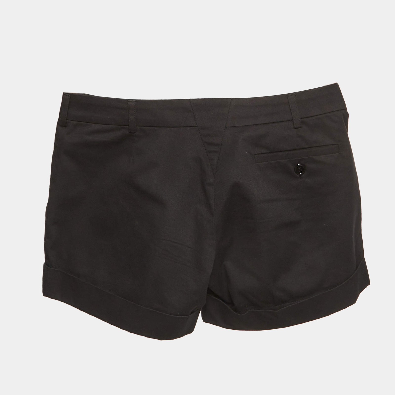 Balenciaga Black Gabardine Pleated Shorts M thumbnail 2
