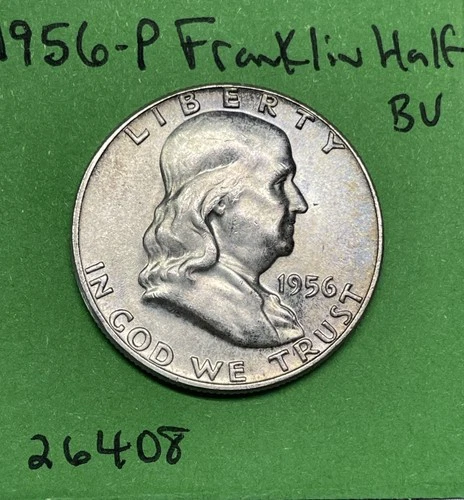 1956 Franklin Half Dollar 50c BU Brilliant Uncirculated