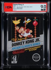 Donkey Kong Jr. (NES, Hangtab) – PSA 9.0 CIB – Box 9.0 / Manual 9.4 / Cart 9.0