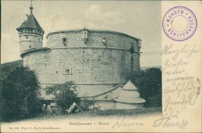 Ansichtskarte Schaffhausen Munot 1903 (Nr.9758)