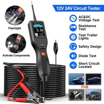 ANCEL PB50 12/24V Car Electrical Circuit Probe Tester Kit AC/DC Voltage Tester