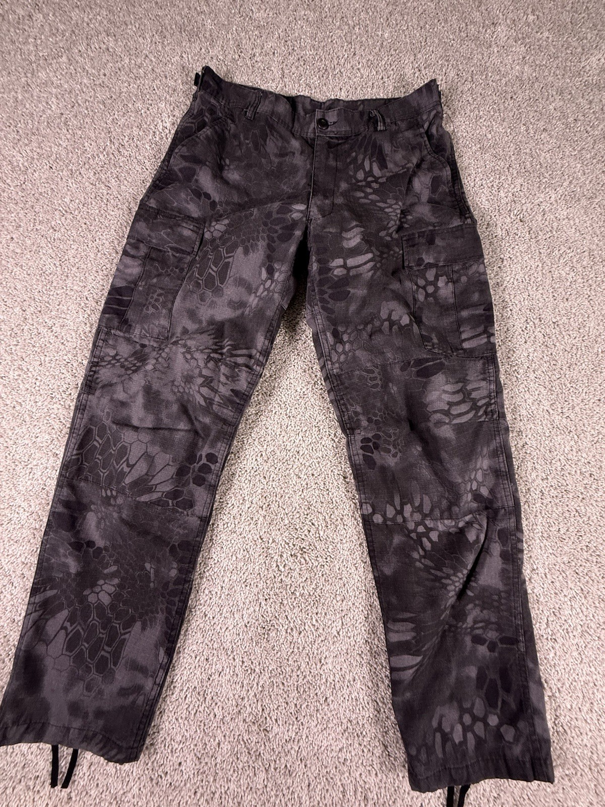 Men's Multicam Tactical Pants Multi-Pockets Military Camo Outdoor Combat Size 34