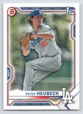 2021 Bowman Draft #BD146 Peter Heubeck (ref 223615)