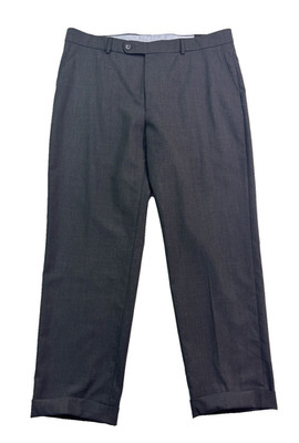 NEW Ballin 38x30 Dunhill Comfort EZE dress suit pants charcoal super 120s wool