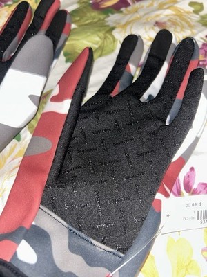 supreme WINDSTOPPER® Zip Gloves size Large Fw25 red camo | eBay