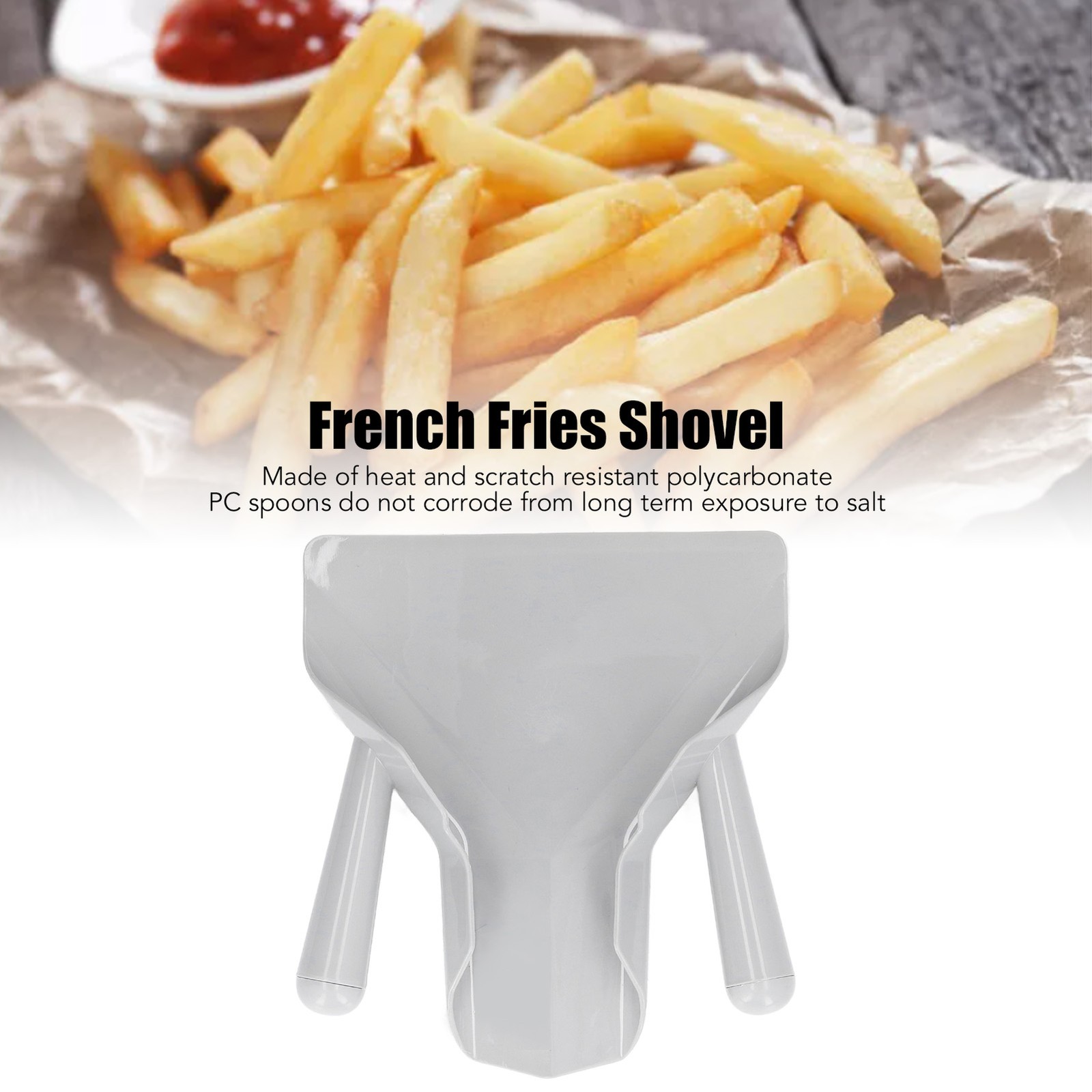 French Fry Bagger Scoop Commercial Fry Bagger Scooper Multipurpose Q BAJ