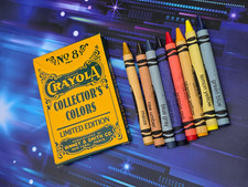 1991 No. 8 Crayola Collector’s Colors Limited Edition 8 Retired Crayon Colors