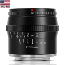 50mm F1.2 APS-C Manual Focus Lens for Canon EF-M Mount EOS-M M1 M2 M3 M5 M6 M6II