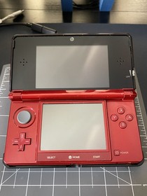 *WORKING*COMPLETE* Nintendo 3DS Flame Red Bundle *READ DESCRIPTION*