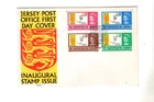 1969 JERSEY - INAUGURAL STAMP ISSUE FDC FROM COLLECTION L2