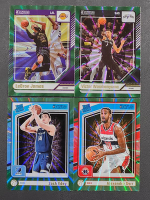 2024-25 Donruss Basketball HOLO GREEN LASER Parallels You Pick the Card