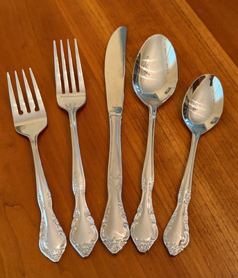 Estia CASCADE Floral  Stainless Flatware Indonesia Korea- Choice