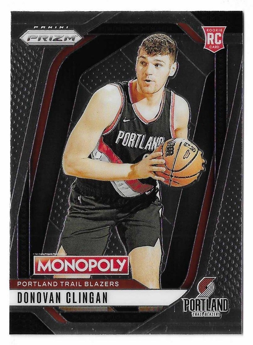 2024-25 Prizm Monopoly Donovan Clingan Rookie Card #6 Portland Trail Blazers RC