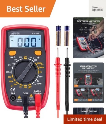 Digital Multimeter Tester 2000 Counts with DC AC Voltmeter and Ohm Volt Amp M...