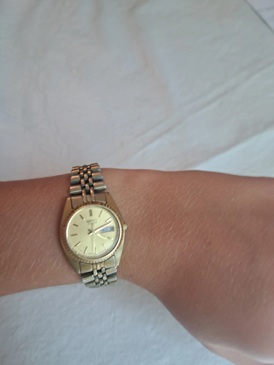 VTG 1960s Seiko Calendial Kooilseiko Wind Up 2107-0140 Ladies Watch 22mm -Repair Preços baixos em Relógios de pulso feminino Seiko Brass Caso  main image 3