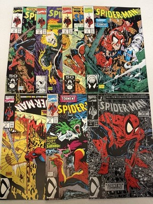 Spider-Man #1 2 3 5 6 7 8 1990 Todd Mcfarlane Lot Run Marvel Comics *Q8