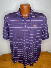 Men's Peter Millar Summer Comfort S/S Polo/Golf Shirt - L Large - Striped - Poly