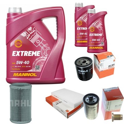 MAHLE Inspektionspaket 7L MANNOL 5W-40 Extreme für Alfa Romeo 156 Sportwagon