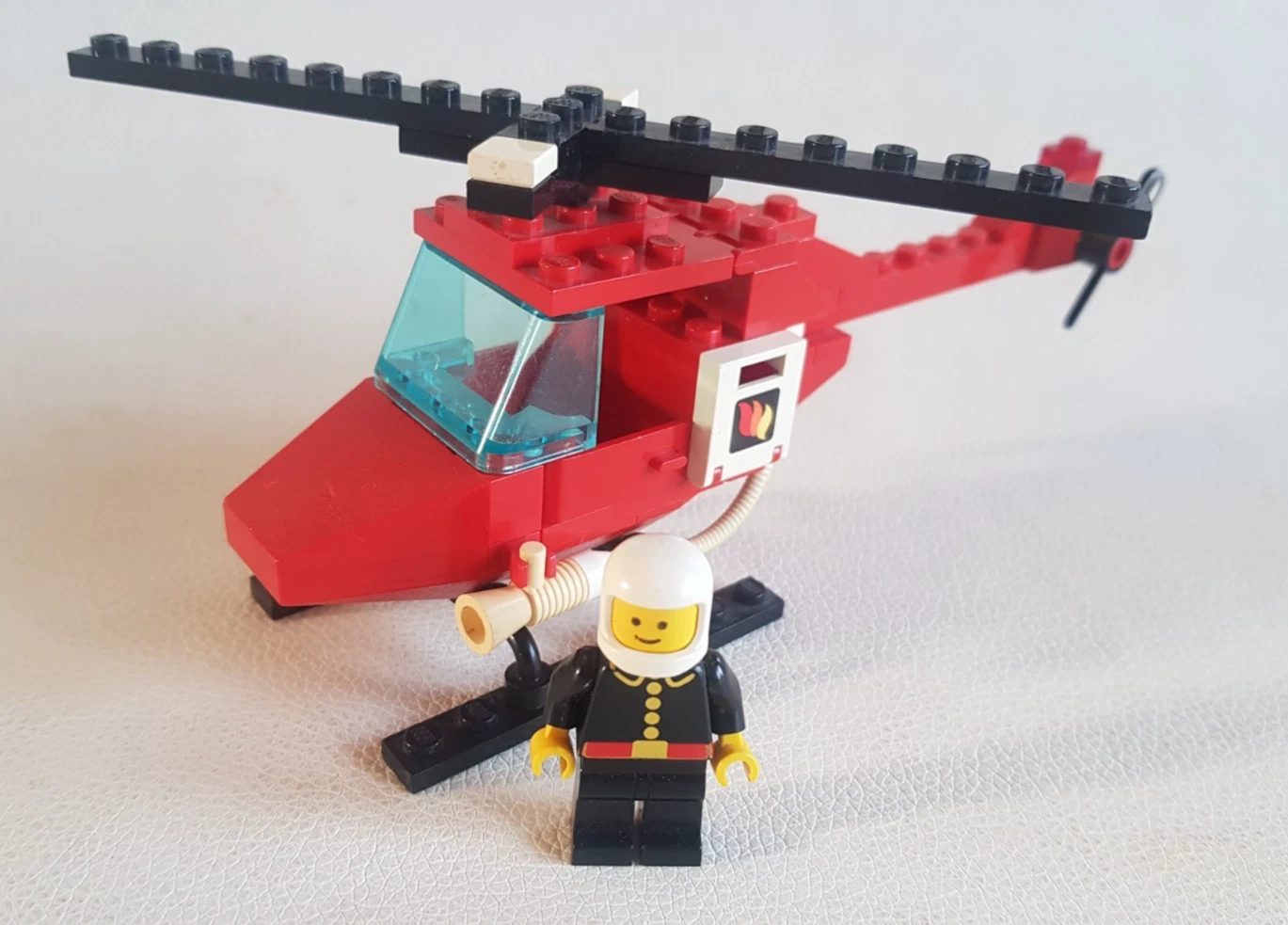 LEGO 6657 Fire Patrol Copter 1985 Fire Helicopter Classic Town Firemen