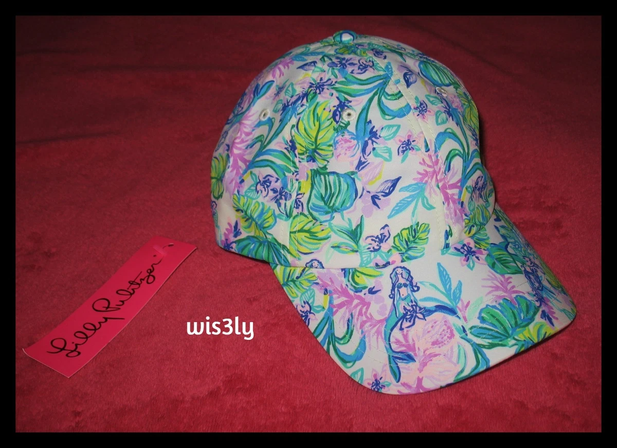 Lilly Pulitzer Blue & Green Printed Bucket Hat Terry Lined Vintage Lilly Pulitzer Floral Bucket Hat Blue and | Mercari main image 2