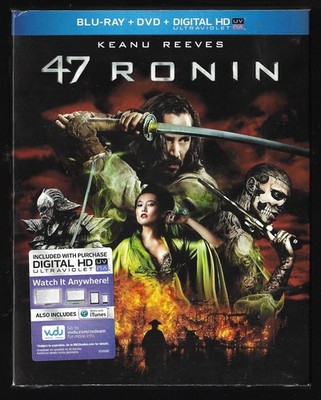 47 Ronin (Blu-ray/DVD, 2013, 2-Disc Set) with Slipcover Factory Sealed