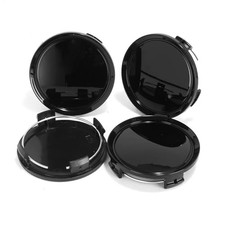 4 Pack 74 mm/2.91 in Wheel Center Caps Kit for Benz C-Class CL-Class CLA black