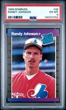 1989 DONRUSS #42 RANDY JOHNSON ROOKIE RC PSA 6