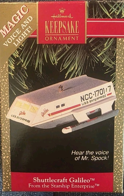 Vintage Star Trek Shuttlecraft Galileo Enterprise 1992 Hallmark KeepsakeOrnament