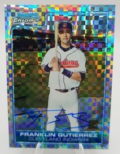 2006 Bowman Chrome Franklin Gutierrez X Fractor /225 Auto Cleveland Indians