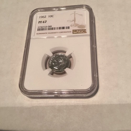 1962 Roosevelt dime PF67