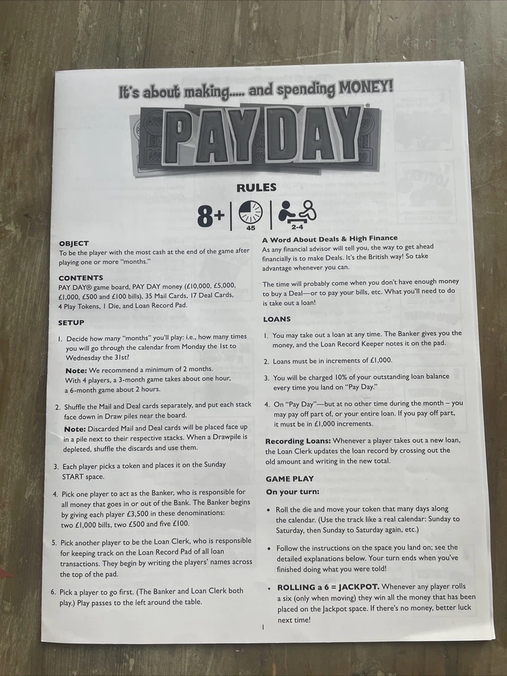 Payday Board game (new Edition) - Image 4 of 4