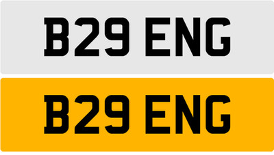 B29 ENG BENN BEN ?? BREND BENS BRENDAN 3x3 PRIVATE REGISTRATION CAR NUMBER PLATE