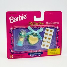 Vintage 1998 Barbie My Very Own Mini Cosmetics Gift Set Lipstick Fragrance