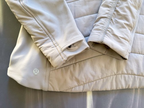 Lululemon Dusty Pink Hoodie Jacket Size 10 (AU14) Detachable Hood, Thumbholes - Picture 8 of 9