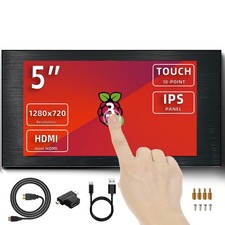 VIEWMEI 5 inch Touch Screen Monitor 1280x720 IPS HDMI for Raspberry Pi PC Laptop
