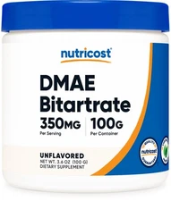 Nutricost Pure DMAE-Bitartrate Powder 100 Grams