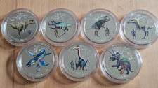 Abchasien 7 x 3 Apsar 2022 , Dinosaurien , top-Zustand , St. Auflage 300 Sets