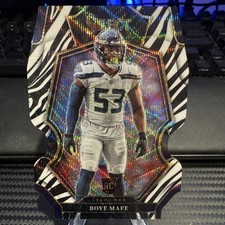 2022 Select Football Boye Mafe Zebra Prizm Case Hit #191 Premier Level Seahawks