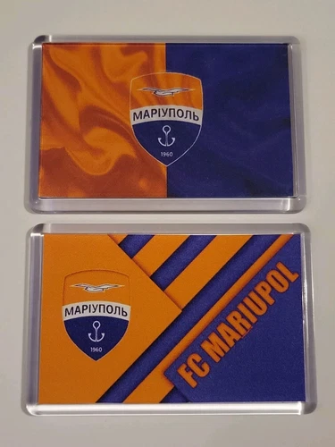 FC Mariupol Football Club  Fridge Magnet Set Of 2 Ukraine 