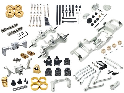 Metal Chassis Links Pull Rods Tie Rods Upgrade Parts For FMS 1/24 FCX24 Xiaoqi